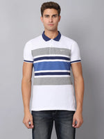 Rodamo Multi Stripes Polo T-Shirts-112400101-L