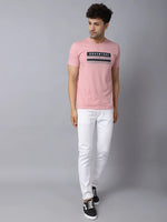 Rodamo Pink Printed Round Neck T-shirts-112520101-L