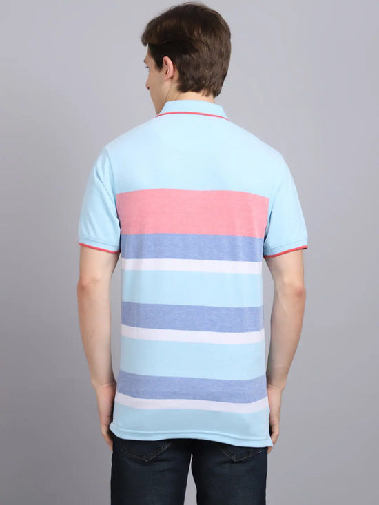 Rodamo Multi Stripes Polo T-Shirts-112390101-L