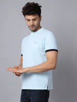 Rodamo Blue Henley T-shirts