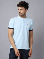 Rodamo Blue Henley T-shirts