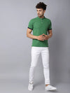 Rodamo Green Henley T-shirts