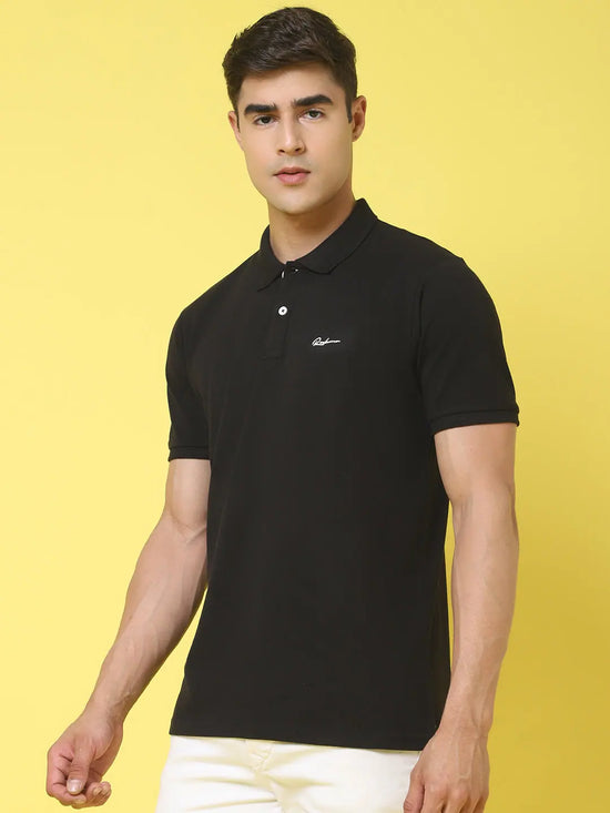 Rodamo Black Polo T-Shirts-112620101-L