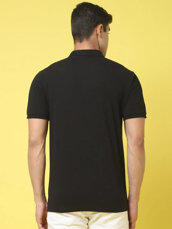 Rodamo Black Polo T-Shirts-112620101-L