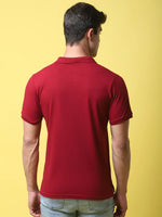 Rodamo Maroon Polo T-Shirts-112620109-L