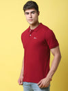 Rodamo Maroon Polo T-Shirts-112620109-L