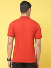 Rodamo Orange Polo Printed T-Shirts