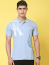 Rodamo Blue Polo Printed T-Shirts-112660101-L