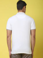 Rodamo White Polo Printed T-Shirts-112640102-L