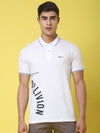 Rodamo White Polo Printed T-Shirts-112640102-L