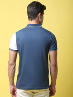 Rodamo Blue Polo Printed T-Shirts-112740102-L