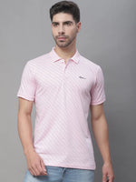 Rodamo Pink Polo Printed T-Shirts