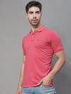 Rodamo Red Polo Printed T-Shirts-112800101-L