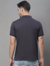 Rodamo Grey Polo Printed T-Shirts-112900101-L