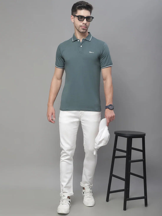 Rodamo Green Polo Printed T-Shirts-112890101-L