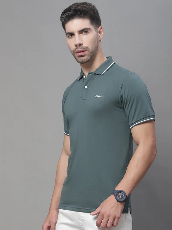 Rodamo Green Polo Printed T-Shirts-112890101-L