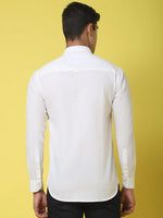 Rodamo White Slim Fit Shirts-501730105-L