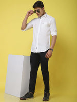 Rodamo White Slim Fit Shirts-501730105-L