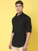 Rodamo Black Slim Fit Shirts-501730101-L