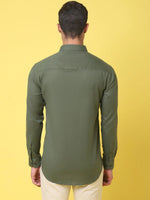 Rodamo Green Slim Fit Shirts-501730104-L