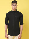 Rodamo Black Slim Fit Shirts-501740101-L