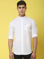 Rodamo White Slim Fit Shirts-501740105-L