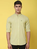 Rodamo Green Slim Fit Shirts-501740107-L