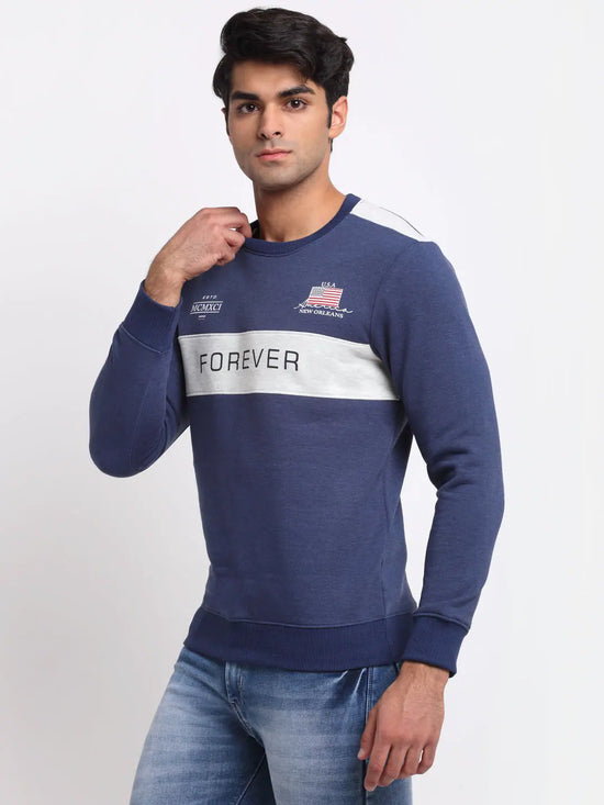 Rodamo Blue Neck Sweatshirts-800150102-L