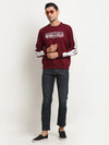 Rodamo Maroon Neck Sweatshirts-800290101-L