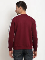 Rodamo Maroon Neck Sweatshirts-800290101-L