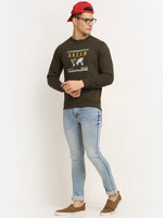 Rodamo Green Neck Sweatshirts-800400103-L