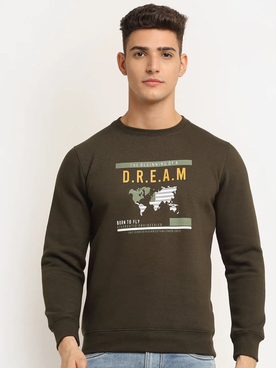 Rodamo Green Neck Sweatshirts-800400103-L