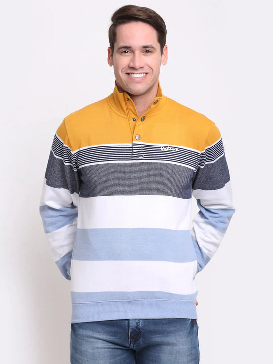 Rodamo Multicolor Stripes Sweatshirts-800420101-L