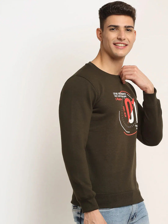 Rodamo Green Neck Sweatshirts-800530102-L