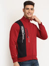 Rodamo Maroon Zipper Sweatshirts