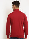 Rodamo Maroon Zipper Sweatshirts