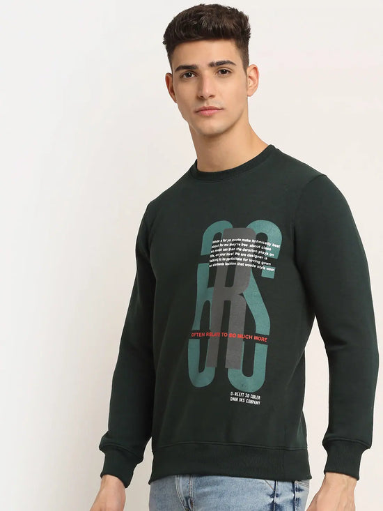 Rodamo Green Neck Sweatshirts-800550101-L