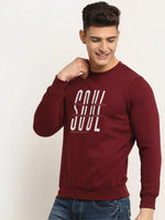 Rodamo Maroon Neck Sweatshirts-800600101-L