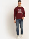 Rodamo Maroon Neck Sweatshirts-800600101-L