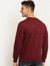 Rodamo Maroon Neck Sweatshirts-800660102-L