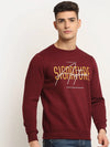 Rodamo Maroon Neck Sweatshirts-800650101-L