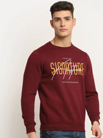 Rodamo Maroon Neck Sweatshirts-800650101-L