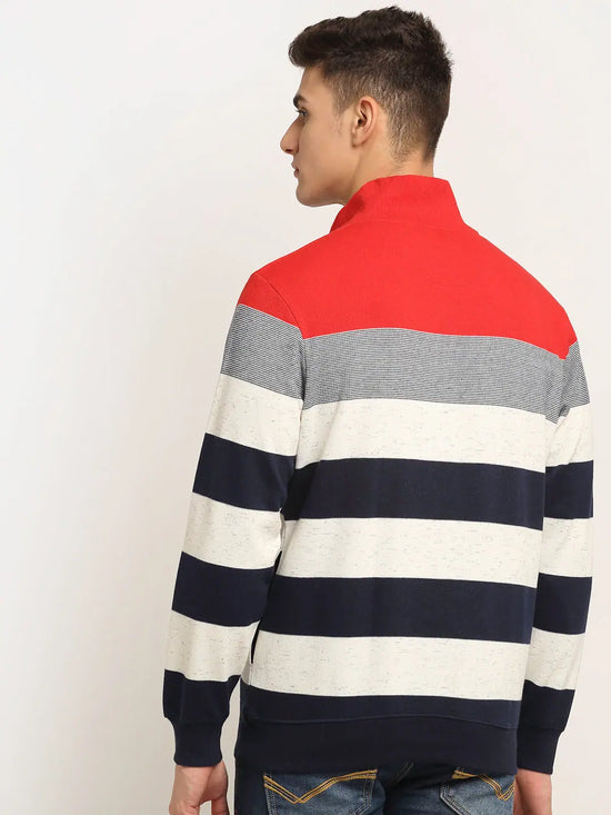 Rodamo Multicolor Stripes Sweatshirts-800680101-L