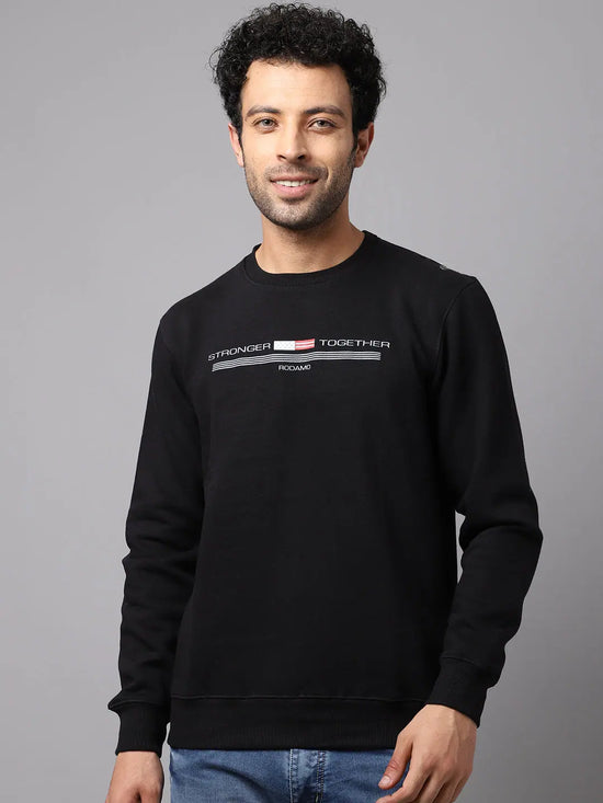 Rodamo Black Neck Sweatshirts-800690101-L