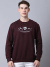 Rodamo Maroon Neck Sweatshirts-800710104-L