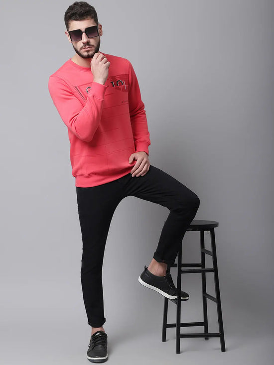 Rodamo Pink Neck Sweatshirts-800760101-L