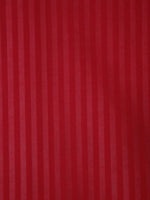 Home Sizzler 300TC Microfibre Maroon Satin Striped Double Bedsheet with 2 King Size Pillow Covers, 90"X92"