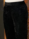 Women Black Velvet Pencil Pants