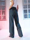 Women Navy Tencel Cargo Pants