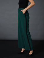 Women Emerald Side Tape Straight Pants